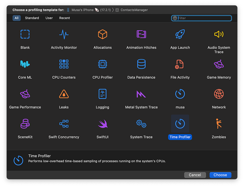 Instruments Templates
